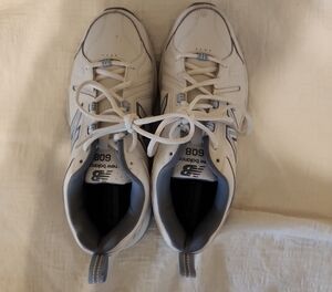 New Balance Women's Gray and White, Witb A Little Light Blue Sneakers